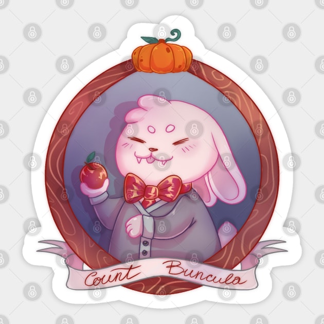 Vampire bunny Sticker by Itsacuteart